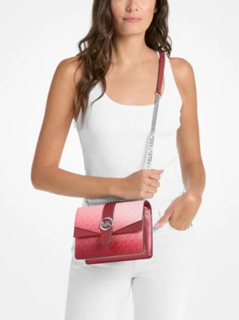 Greenwich Small Ombré Signature Logo Crossbody Bag