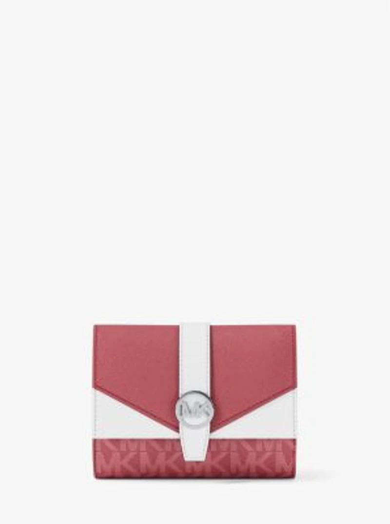 Greenwich Medium Signature Logo Trifold Wallet
