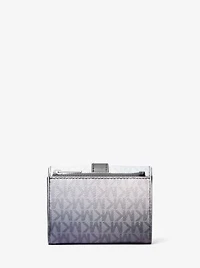 Greenwich Medium Ombré Signature Logo Tri-Fold Wallet