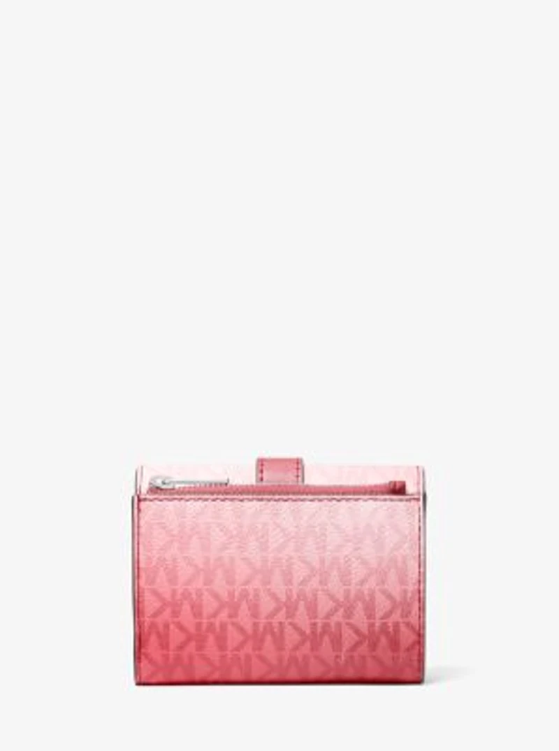 Greenwich Medium Ombré Signature Logo Tri-Fold Wallet