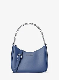 Jet Set Large Pebbled Leather Convertible Crossbody Bag