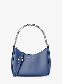 Jet Set Large Pebbled Leather Convertible Crossbody Bag