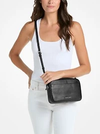 Jet Set Pebbled Leather Camera Crossbody Bag