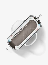 Voyager Large Printed Signature Logo Tote Bag