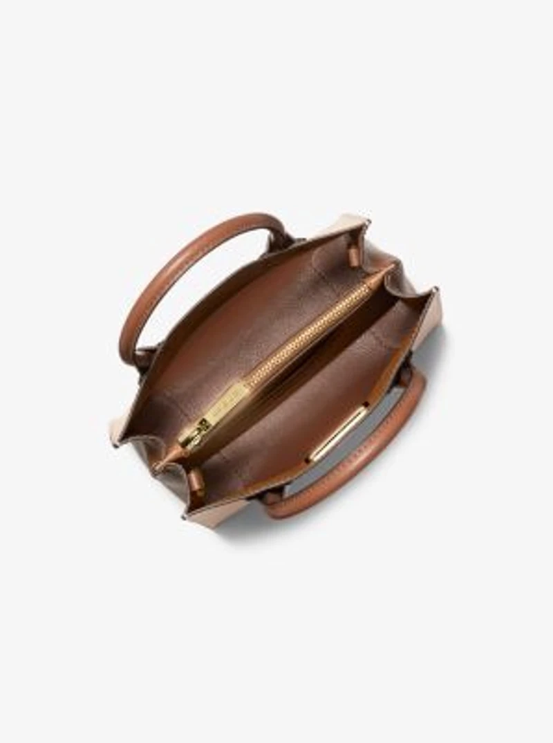 Mercer Medium Two-Tone Pebbled Leather Crossbody Bag