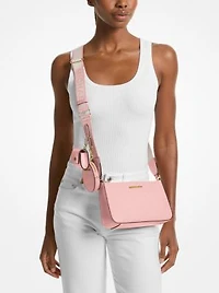 Jet Set Saffiano Leather Crossbody Bag with Case for Apple Airpods Pro
