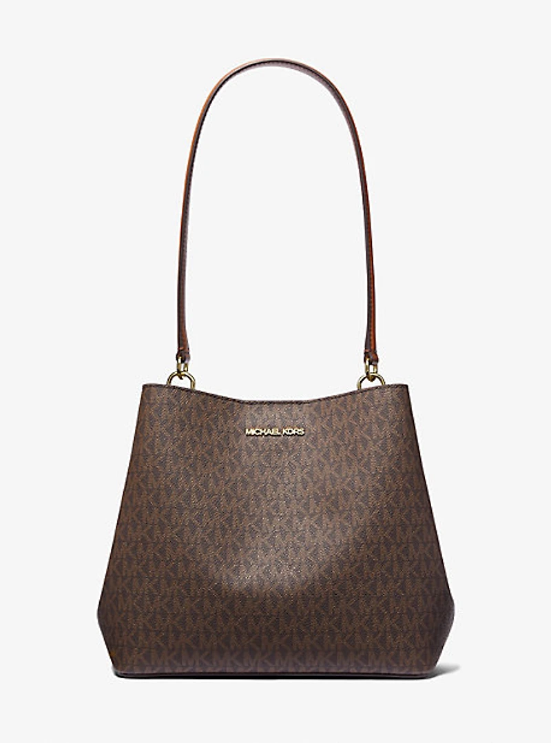 Pratt Medium Signature Logo Shoulder Bag