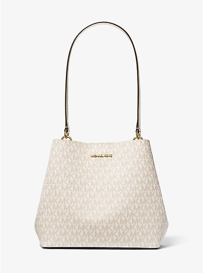 Pratt Medium Signature Logo Shoulder Bag