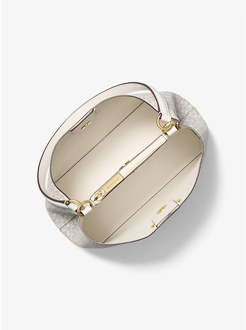 Pratt Medium Signature Logo Shoulder Bag