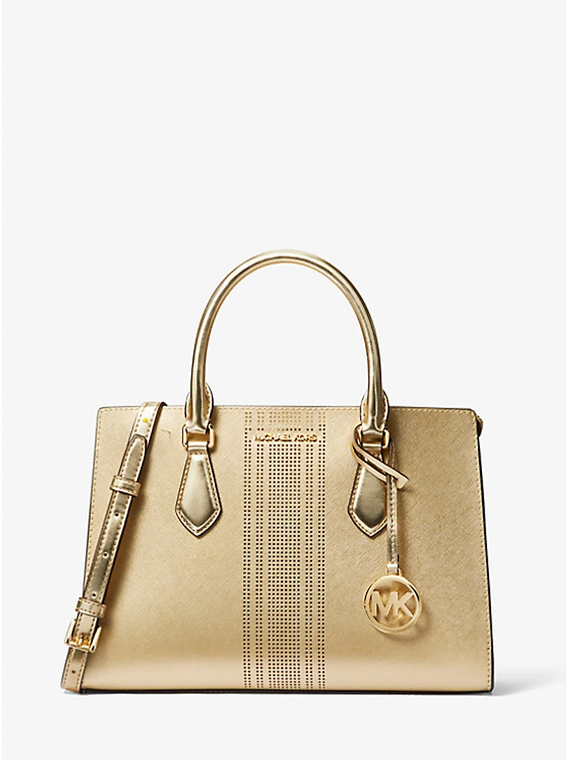Sheila Medium Metallic Satchel