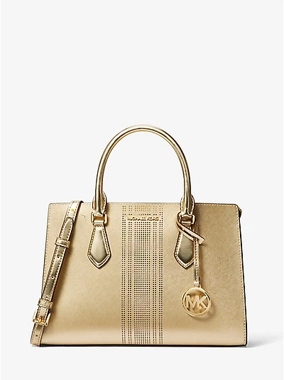 Sheila Medium Metallic Satchel