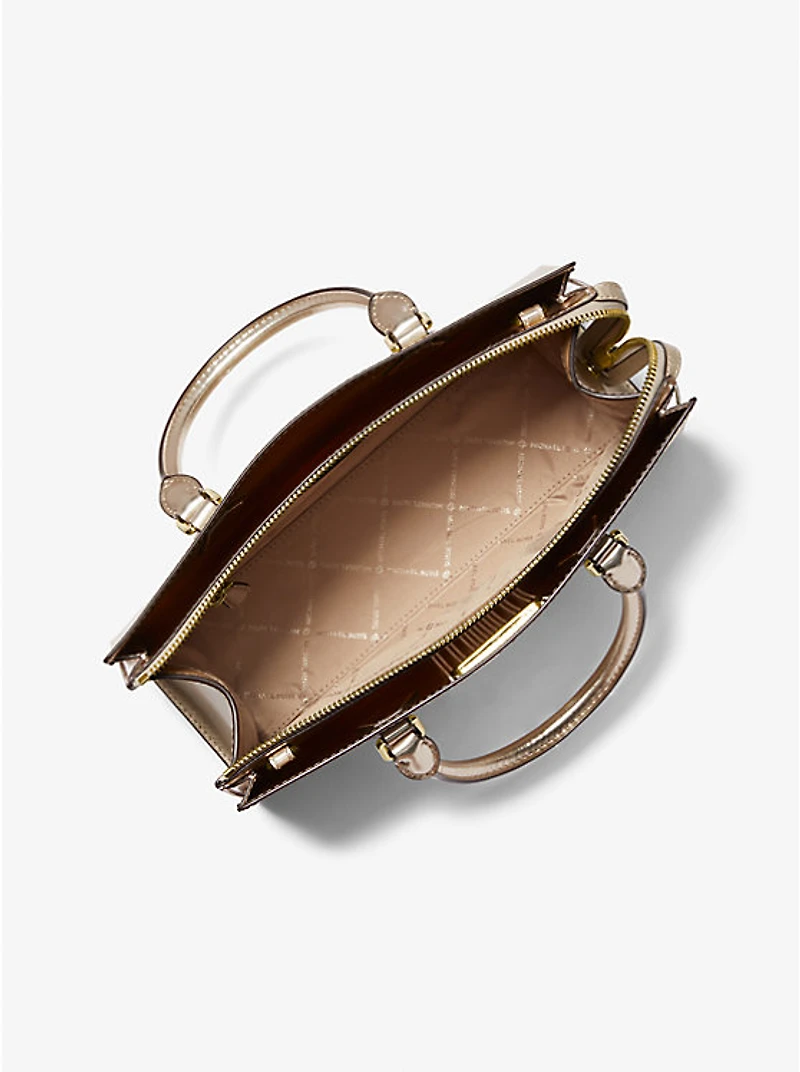 Sheila Medium Metallic Satchel