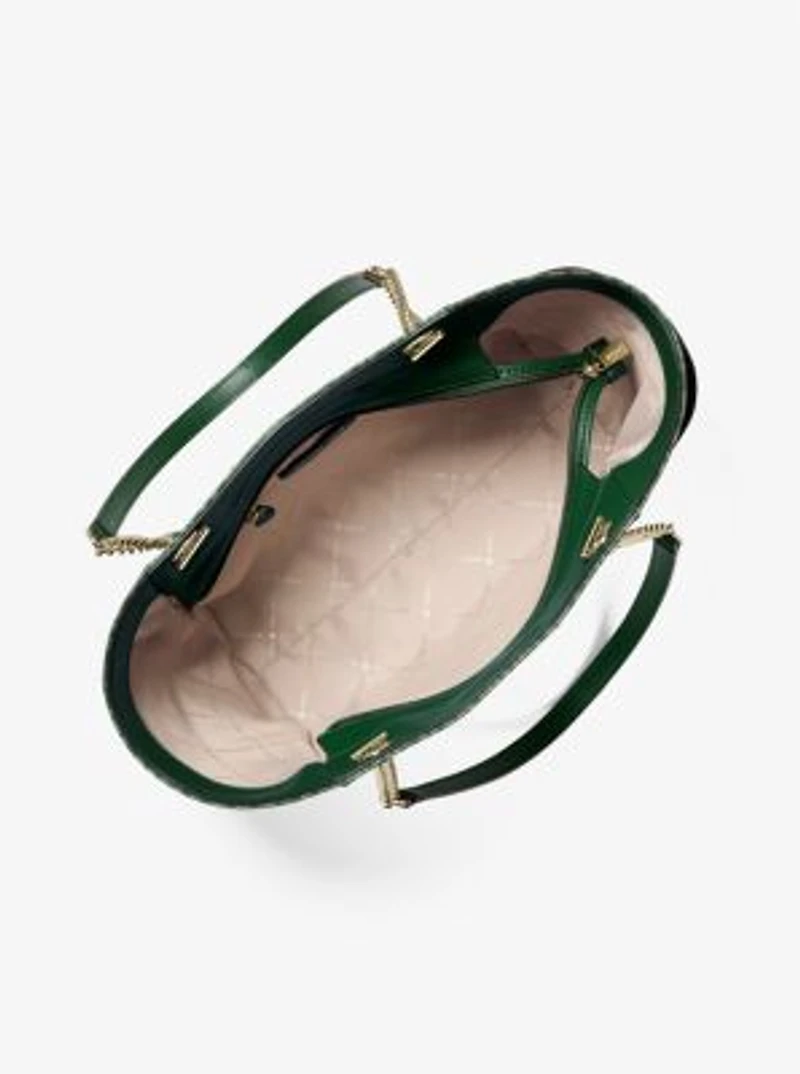 Jet Set Large Signature Logo Shoulder Bag