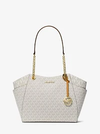 Jet Set Large Signature Logo Shoulder Bag