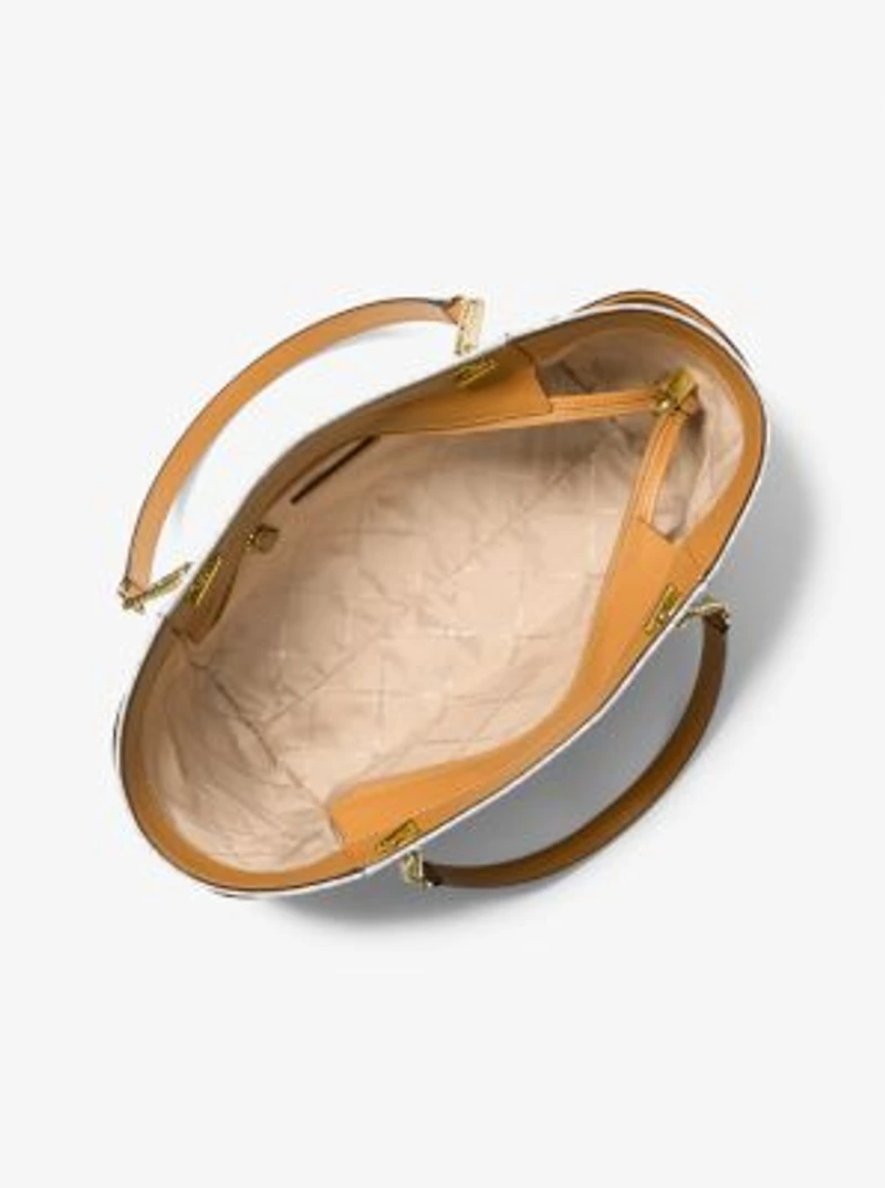 Jet Set Large Signature Logo Shoulder Bag