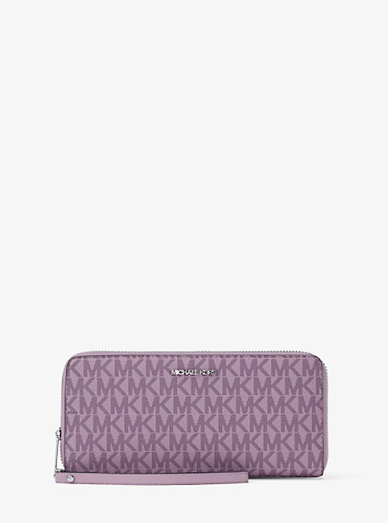 Jet Set Large Signature Logo Continental Wallet