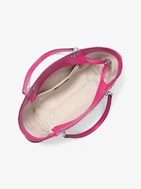 Jet Set Large Signature Logo Shoulder Bag