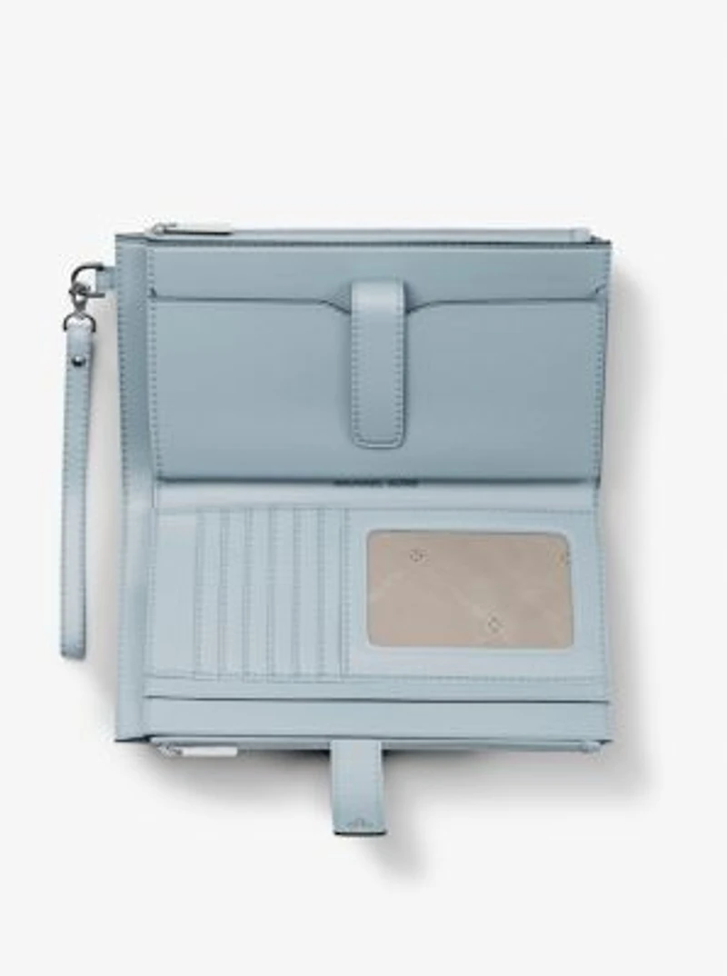 Jet Set Travel Large Signature Logo Wristlet