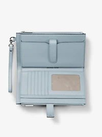 Jet Set Travel Large Signature Logo Wristlet