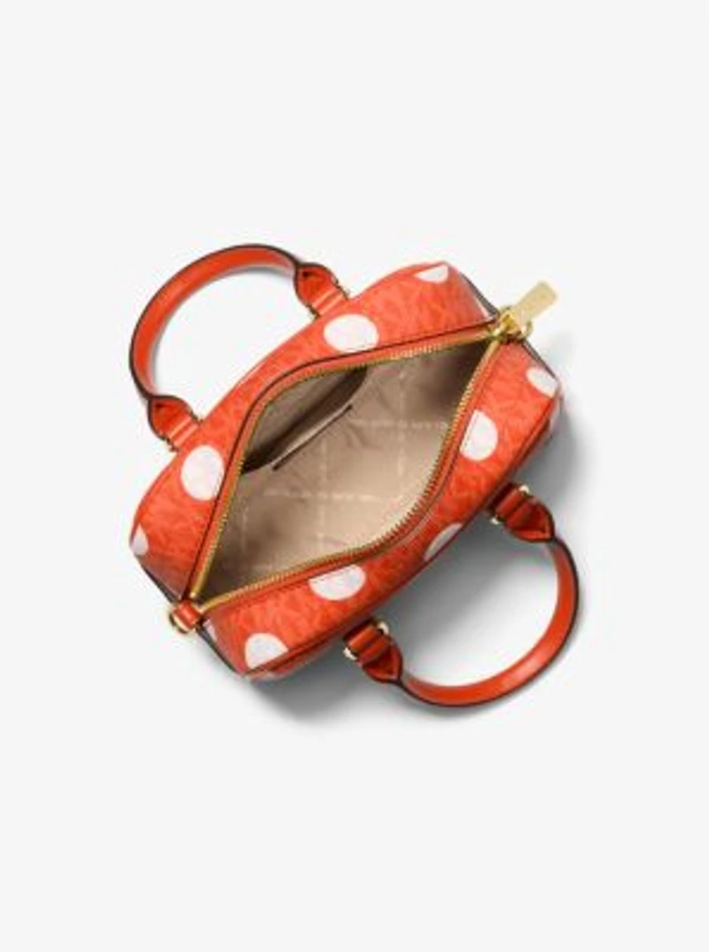Thompson Extra-Small Polka Dot Signature Logo Satchel