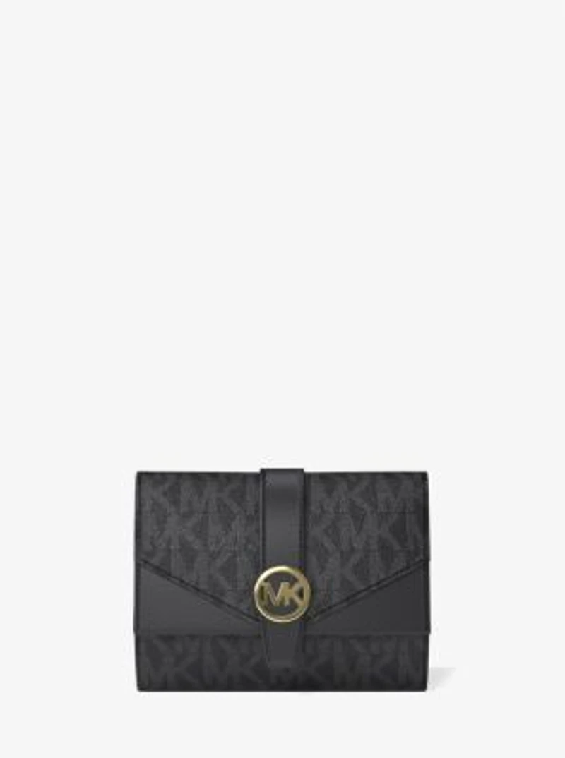 Greenwich Medium Signature Logo Trifold Wallet