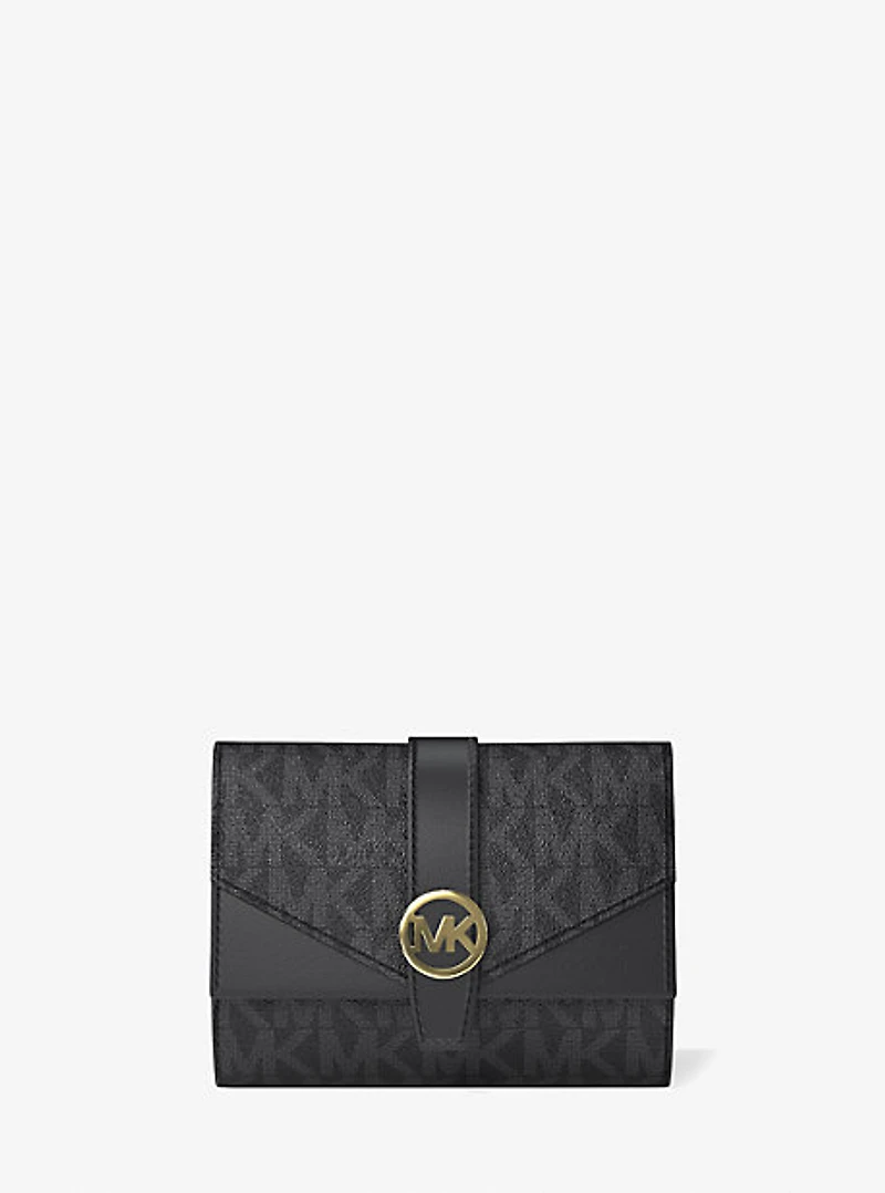 Greenwich Medium Signature Logo Trifold Wallet