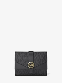Greenwich Medium Signature Logo Trifold Wallet