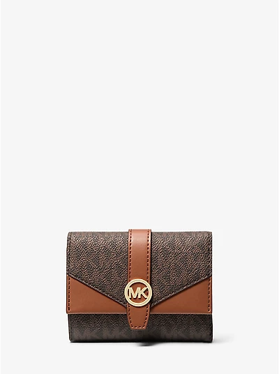 Greenwich Medium Signature Logo Trifold Wallet
