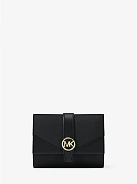 Greenwich Medium Saffiano Leather Trifold Wallet
