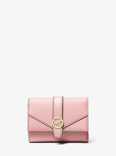 Greenwich Medium Saffiano Leather Trifold Wallet