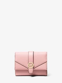 Greenwich Medium Saffiano Leather Trifold Wallet
