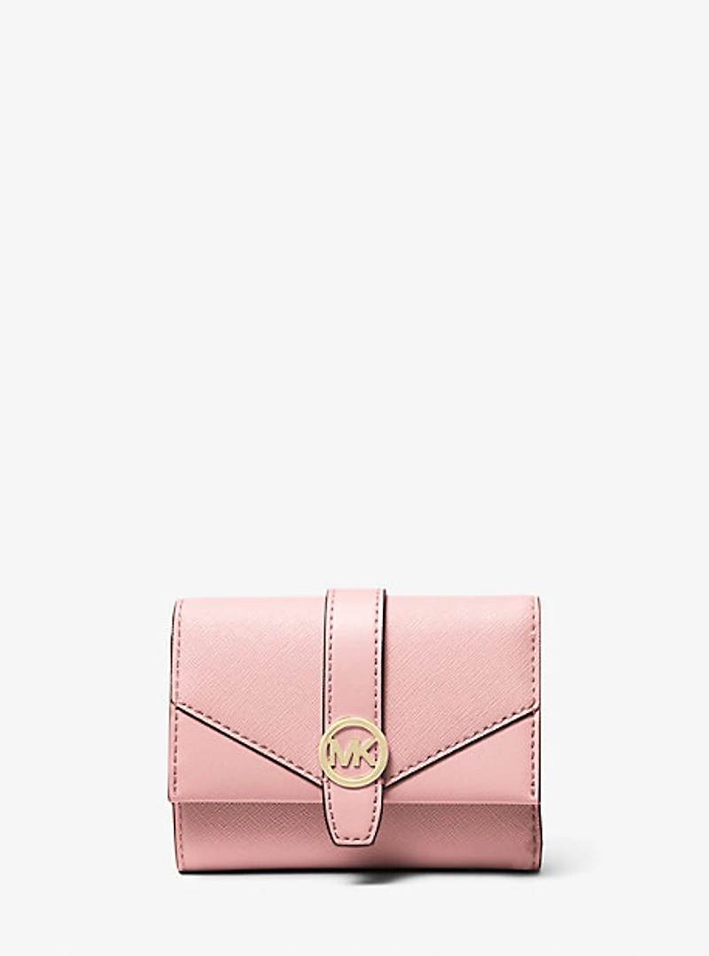 Greenwich Medium Saffiano Leather Trifold Wallet
