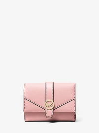 Greenwich Medium Saffiano Leather Trifold Wallet