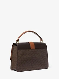Greenwich Medium Signature Logo Satchel