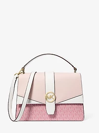 Greenwich Medium Signature Logo Satchel