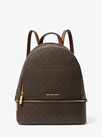 Rhea Medium Signature Logo Backpack