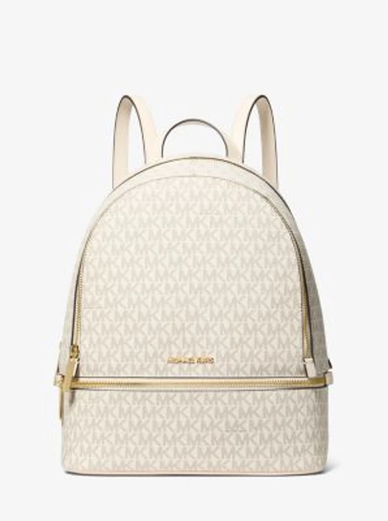 Rhea Medium Signature Logo Backpack