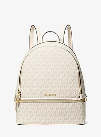 Rhea Medium Signature Logo Backpack