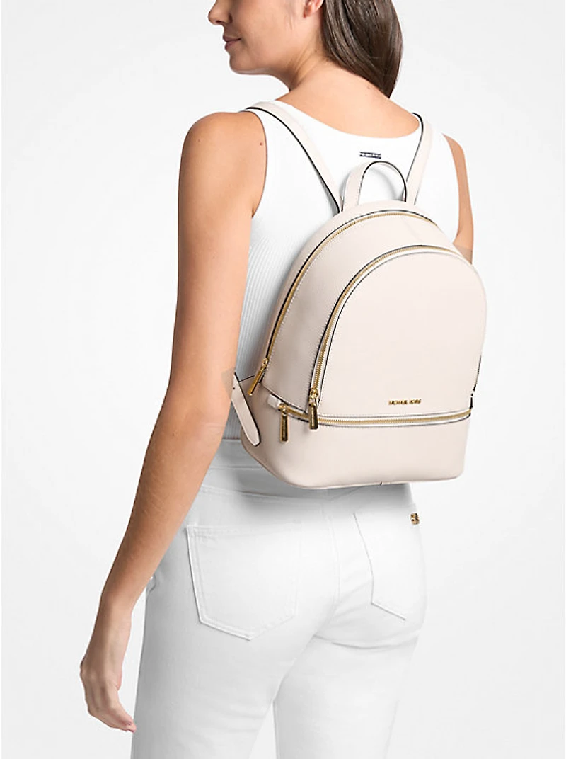 Rhea Medium Pebbled Leather Backpack