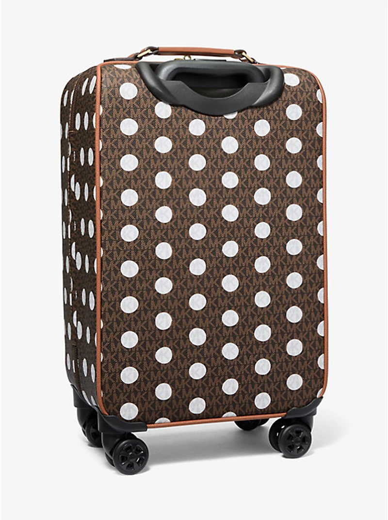 Small Polka Dot Signature Logo Suitcase