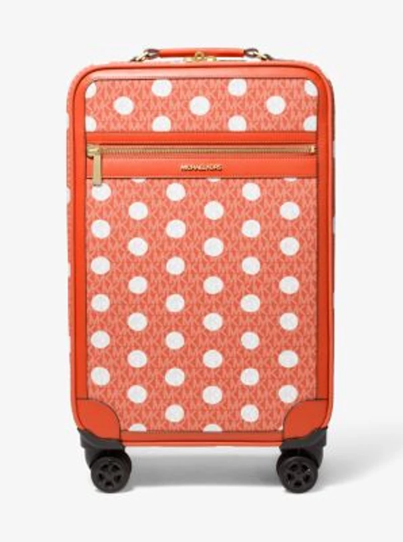 Small Polka Dot Signature Logo Suitcase