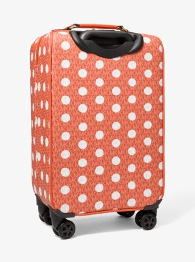 Small Polka Dot Signature Logo Suitcase