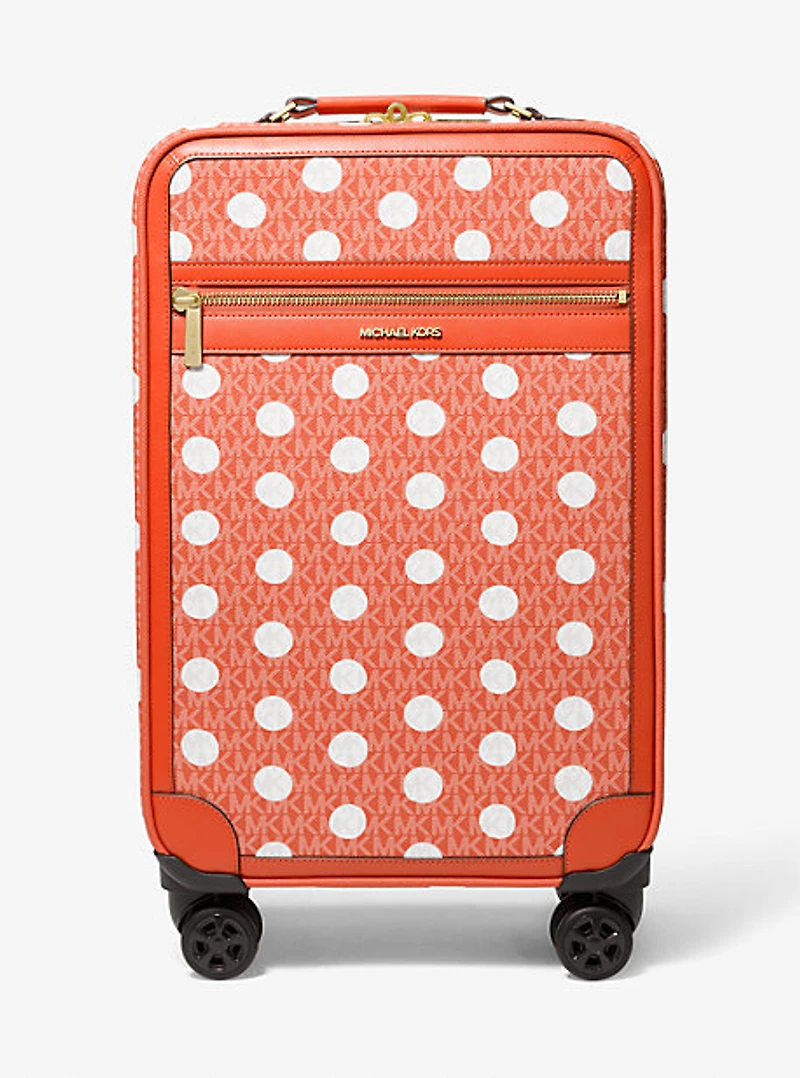 Small Polka Dot Signature Logo Suitcase