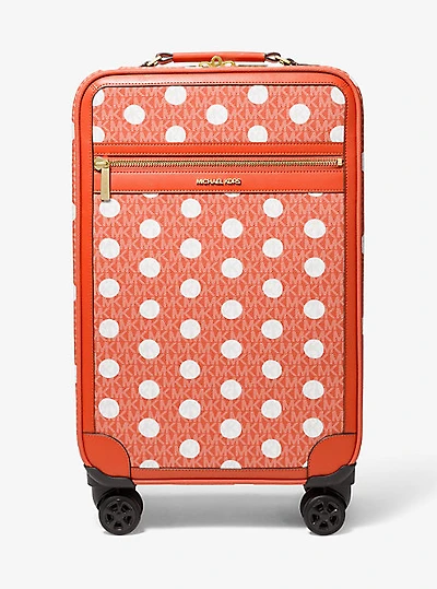 Small Polka Dot Signature Logo Suitcase