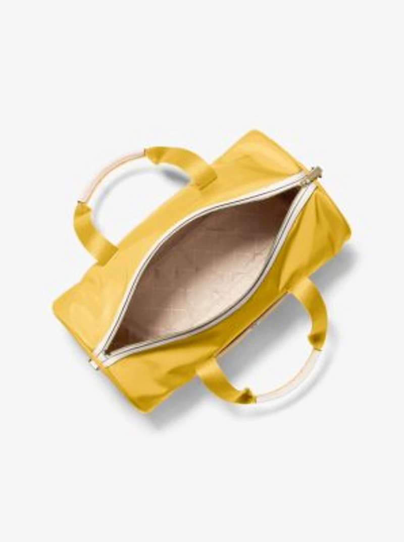 Jet Set Large Logo Tape Nylon Weekender Bag