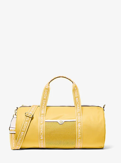 Jet Set Large Logo Tape Nylon Weekender Bag