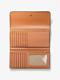 Jet Set Large Signature Logo Tri-Fold Wallet