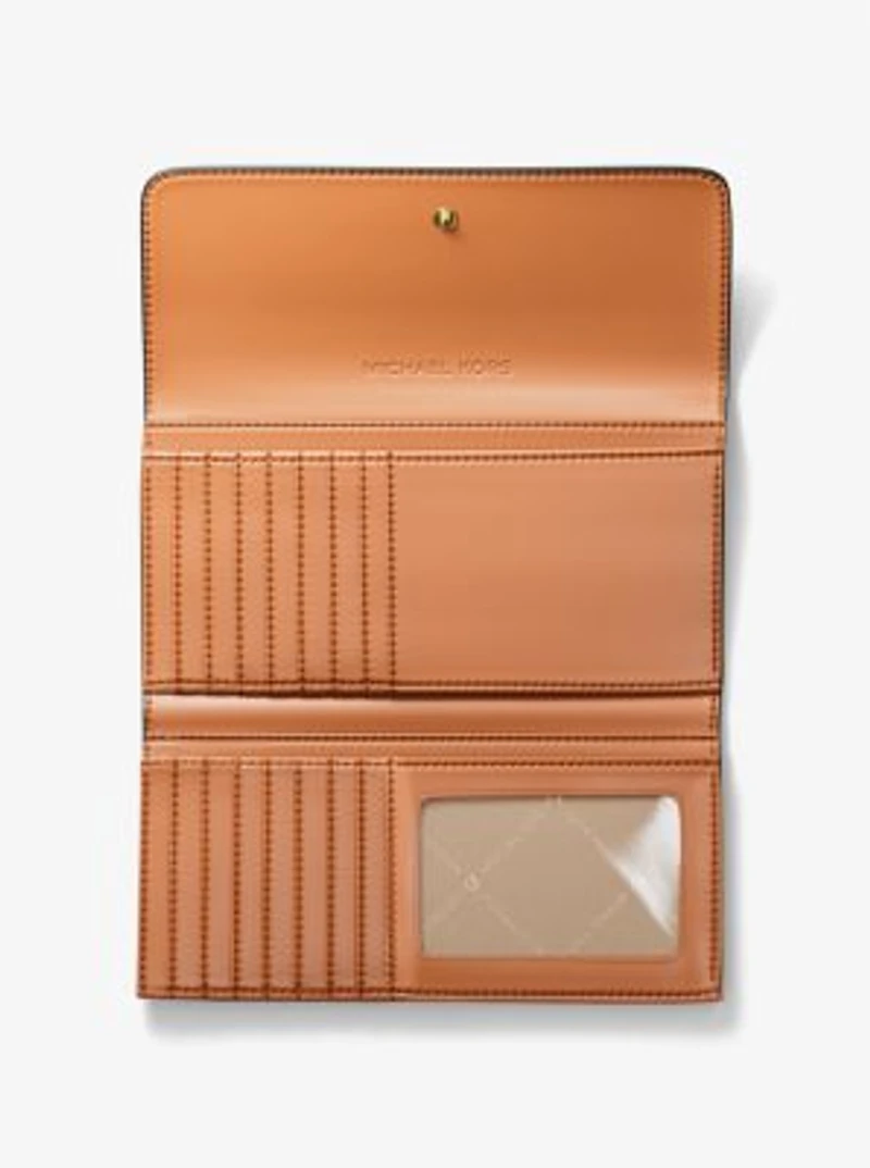 Jet Set Large Signature Logo Tri-Fold Wallet