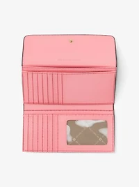 Jet Set Large Signature Logo Tri-Fold Wallet