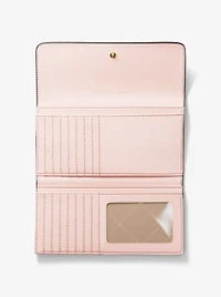 Jet Set Large Signature Logo Tri-Fold Wallet